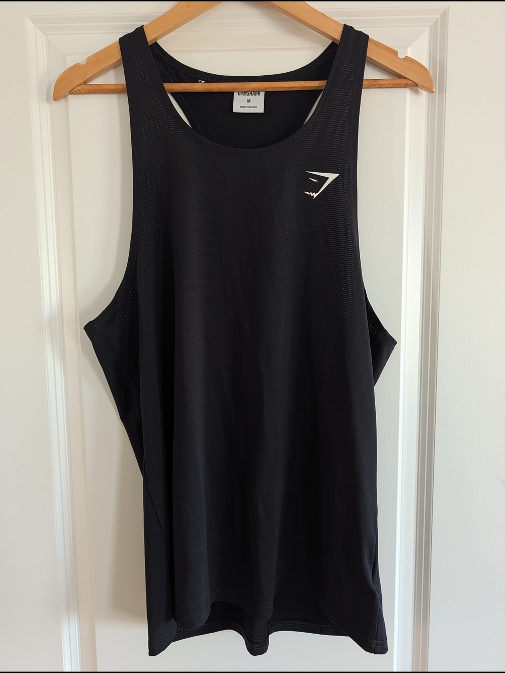 Gymshark Men’s Black Mesh Tank Top